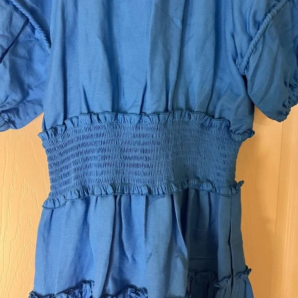 Karl Lagerfeld NWT Women’s tie- neck smock waist dress size 2 - Picture 15 of 15